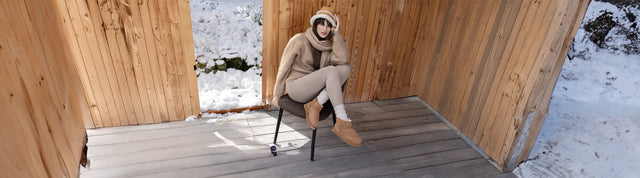 Stivaletti EMU Australia Stinger Mini da donna in pelle scamosciata marrone con interno in shearling.