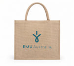 Shopping bag EMU Australia con logo del brand su fondo chiaro.