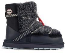 Blurred Teddy WN dark navy